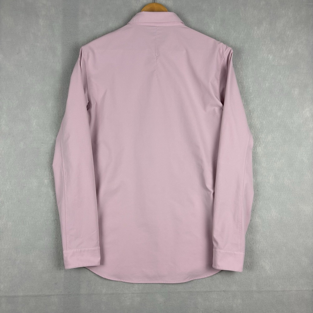 Lululemon Airing Easy Shirt Men’s Large Pink Long Sleeve Casual Preppy Stretch - Picture 5 of 9